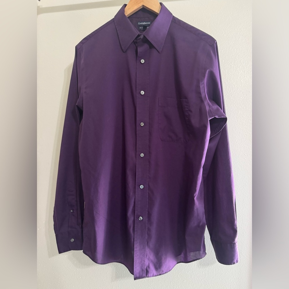 Croft & Barrow Deep Purple Dress Shirt